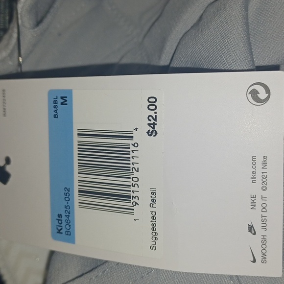 Nike Vapor Select Team Engineered Baseball Pants Size-M Gray NWT - Picture 6 of 6